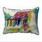 Betsy Drake Barn and Geranium Extra Large 20 X 24 Indoor / Outdoor Pillow